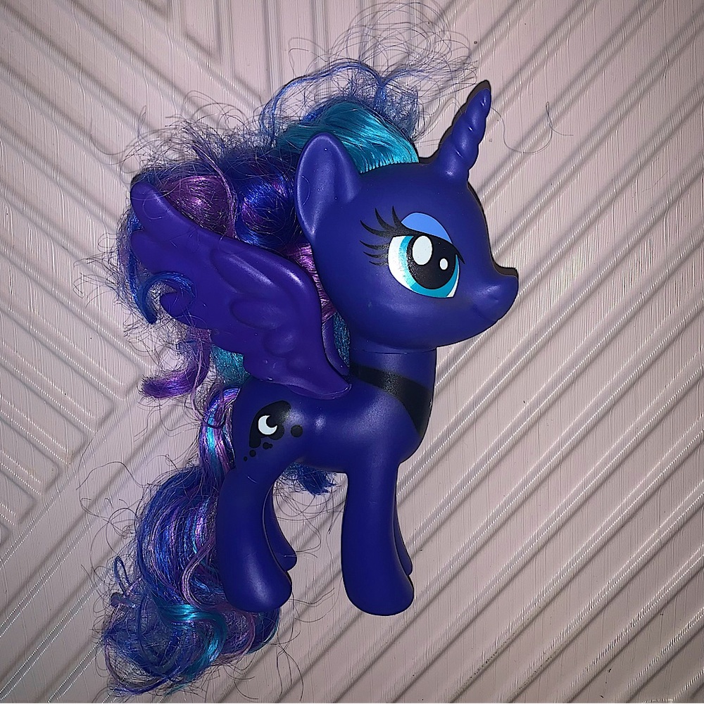 MLP nightmare moon figurine Luna Brushable G4 toy